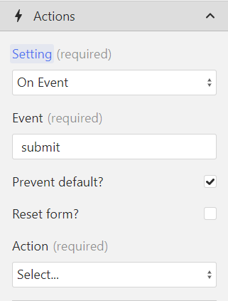 Preventing default submissions