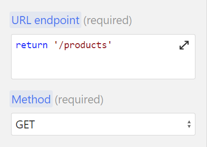 Choosing endpoint and HTTP method for a request