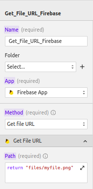 Get File URL Firebase