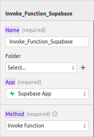 Invoke function Supabase