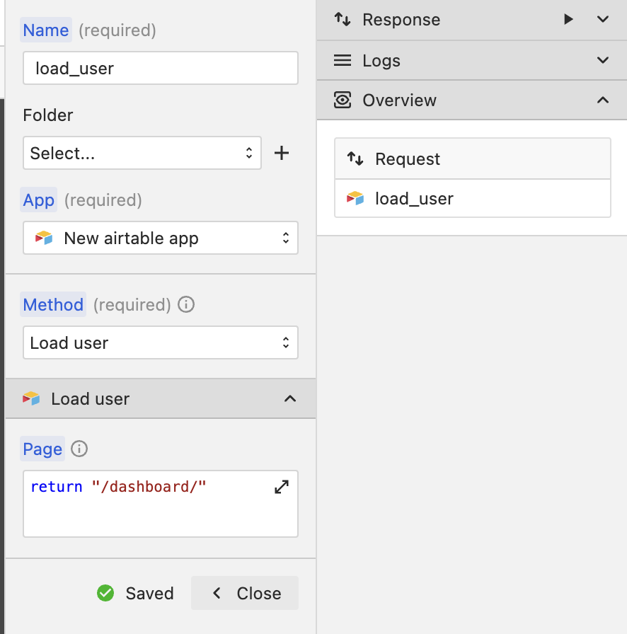 User Load Method