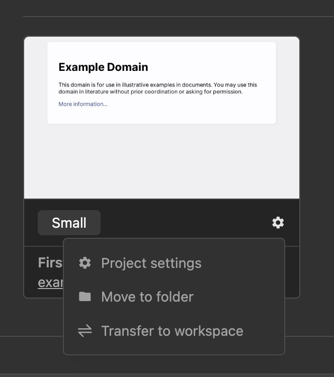 Move to Folder Option