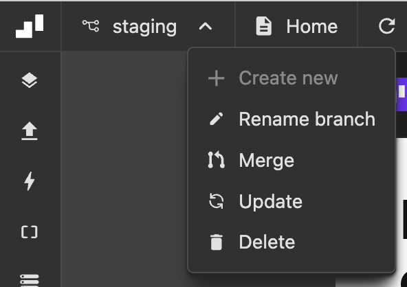 Branch options
