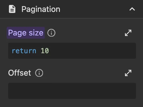 Pagination