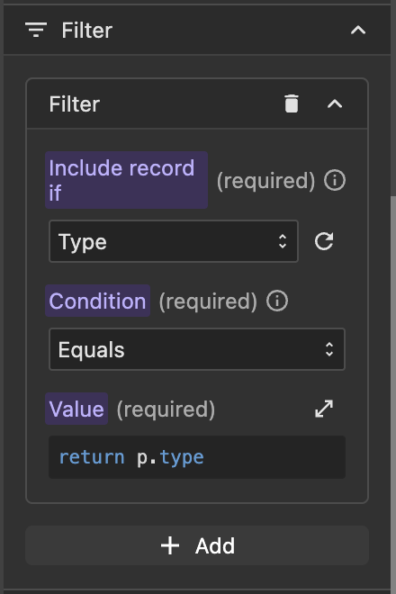 Using request props in request