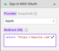 Sign in with OAuth Supabase