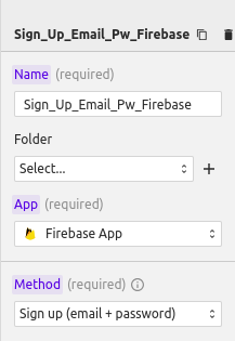 Sign up Firebase