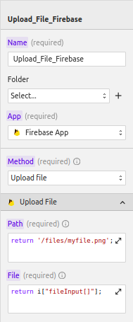 Upload file Firebase