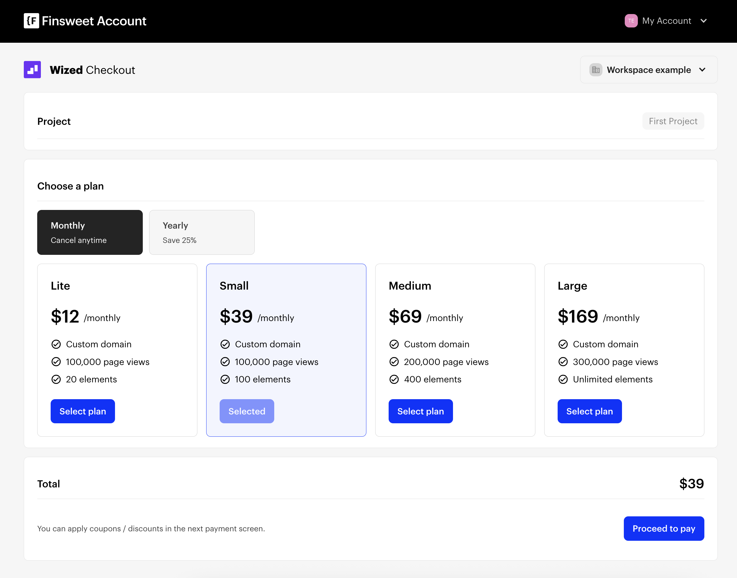 Finsweet Checkout